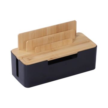 Kaablikarp Relaxdays, 6 pesa, 30 × 16 × 13 cm