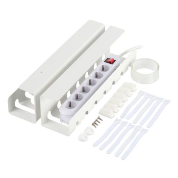 Kaablite korrastamise süsteem Relaxdays, 2 tk, 10 × 43 × 10 cm