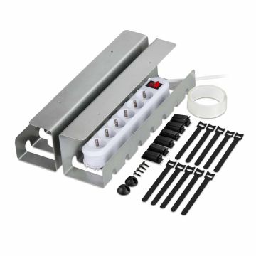 Kaablite korrastamise süsteem Relaxdays, 2 tk, 10 × 43 × 10 cm