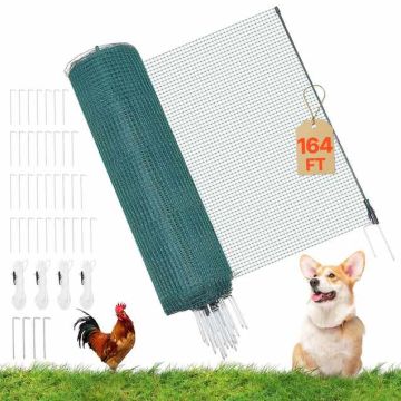 Ajutine aiapiire VEVOR AL-FN-0950, 17 posti, Roheline, 0,9 × 50 m