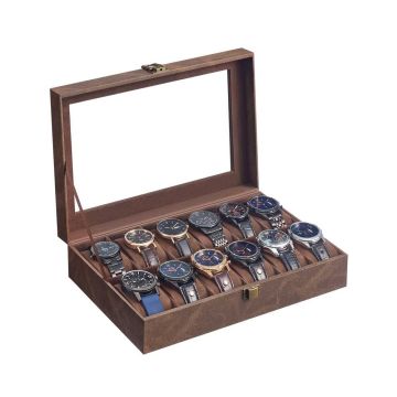 Kellakarp SONGMICS JWB120, 12 lahtrit, pruun, 20,2 × 30,2 × 7,8 cm