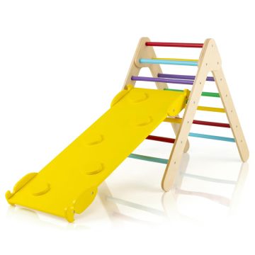 Climbing Triangle, 3 in 1, Multicolored, 86 × 73.5 × 48 cm
