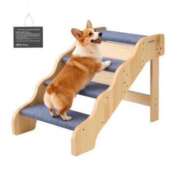 Lemmiklooma trepp VEVOR ZD-25DOG02, 4 astet, fikseeritud, 74 × 50 × 43 cm