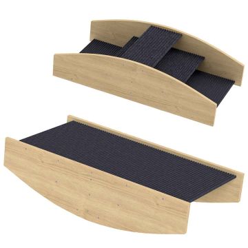Koera trepid Pawhut 80x39,5x20cm, heledat pruuni/musta värvi