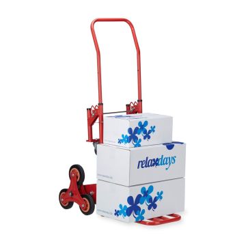 Тележка для лестниц Relaxdays 10022931.0, 2 в 1, 77 × 124,5 × 52 см