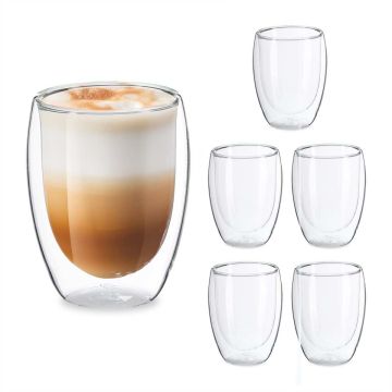 Стаканы для латте макиато Relaxdays, 6 шт