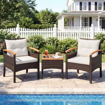 Outdoor furniture set, 3 pieces