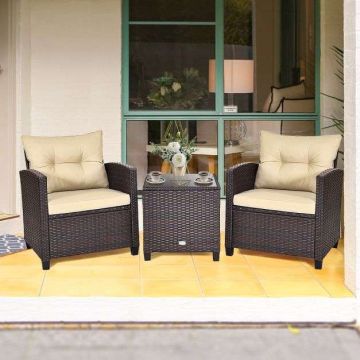 Outdoor furniture set, 3 pieces