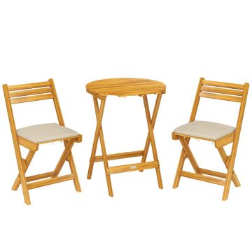 Välimööbli komplekt, 3-osaline, Pruun/liivakarva