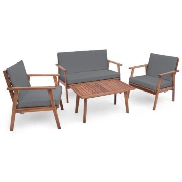 Outdoor furniture set, 4 pieces