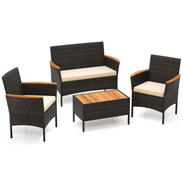 Outdoor furniture set, 4 pieces