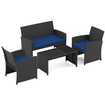 Outdoor furniture set, 4 pieces