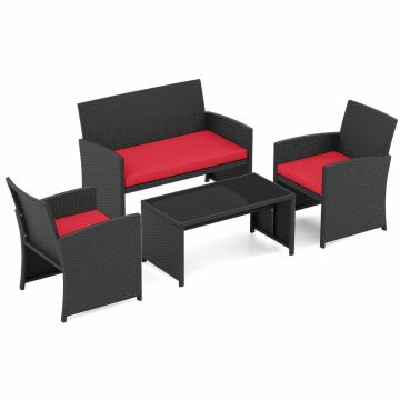 Outdoor furniture set, 4 pieces