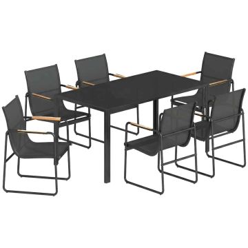 Aiamööblikomplekt, 7 osa, 150 × 80 × 73 cm