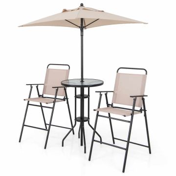 Outdoor bar furniture set, 4 pieces