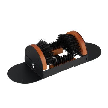 Уличный очиститель обуви Relaxdays, Трёхсторонняя система щёток, 12 × 47 × 15,5 см