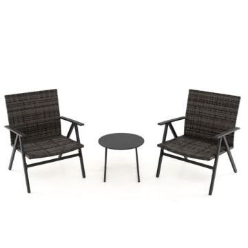 Outdoor bistro furniture set, 3 pieces