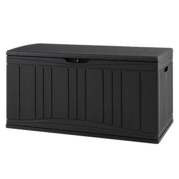 Outdoor storage box, 300 l, Black, 111 × 61 × 55 cm