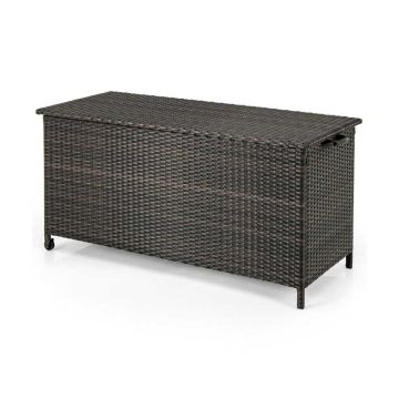 Outdoor storage box, 320 l, Brown, 137.16 × 55.88 × 64.77 cm