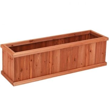 Outdoor flower pot, Brown, 72 × 25.5 × 23.5 cm or 102 × 30 × 31 cm