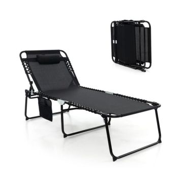Outdoor lounger, 4-position backrest, 168–188 × 69 × 41–86 cm