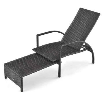 Outdoor lounger, 5-level backrest