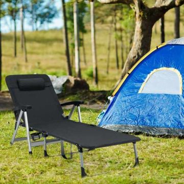Outdoor lounger, 7 backrest and 2 footrest positions, 157–190 × 71 × 60–95 cm