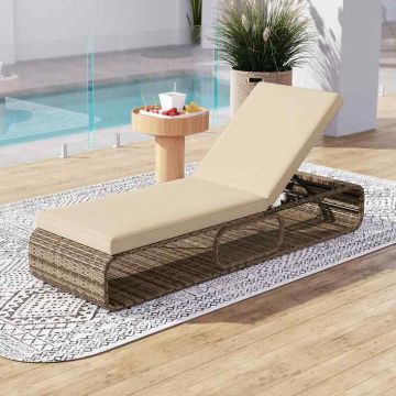 Outdoor lounger set, 2 pcs, 185 × 65 × 26–86 cm