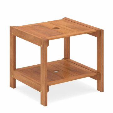 Outdoor coffee table, 2 shelves, 51 × 48 × 45 cm