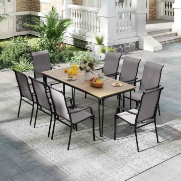 Outdoor Chair Set, 2 pcs, Grey, 56 × 73 × 101 cm