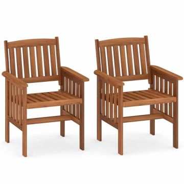 Outdoor chair set, 2 pcs., with armrests, 63.5 × 58.42 × 88.9 cm