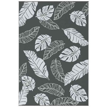 Õuevaip Outsunny 182x274x0.3cm., hall/valge