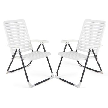 Outdoor lounge chair, 7 backrest positions, 68.58–114.3 × 62.23 × 68.58–105.41 cm