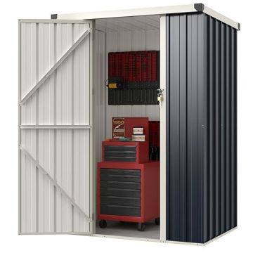 Outdoor storage unit, with lockable door, 46 × 35 × 64 in