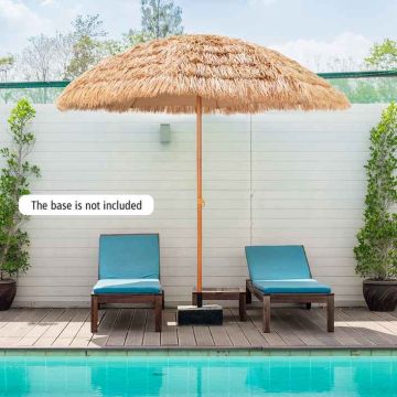 Outdoor Straw Tiki Umbrella, 8 Ribs, 243 × 243 × 222 cm
