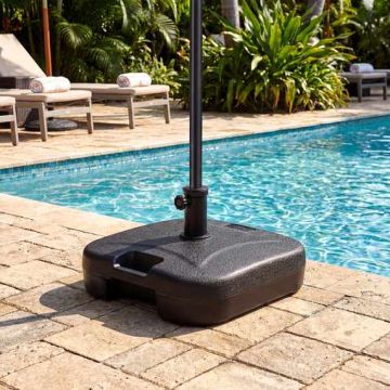 Outdoor umbrella stand, 3 adapters, 46 × 46 × 27 cm