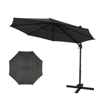 Outdoor umbrella, 6 height positions, 297 × 317 × 250 cm