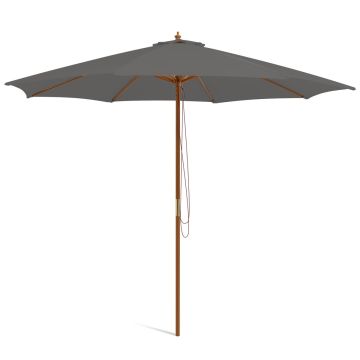 Outdoor umbrella, 8 bamboo ribs, Sand, 300 × 300 × 262 cm
