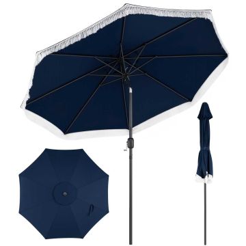 Outdoor umbrella, tilt mechanism, Blue, Ø 270 × 235 cm