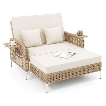 Outdoor sofa bed, double, 121.92 × 127 × 60.96 cm