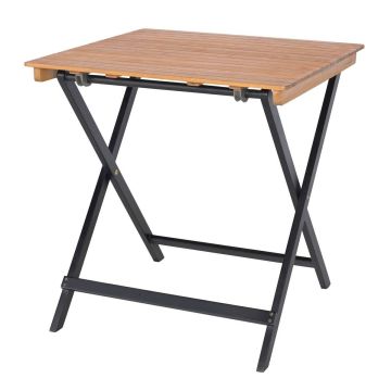 Outdoor table, foldable, 71.1 × 71.1 × 73.7 cm
