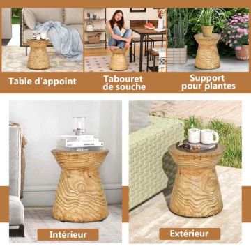 Outdoor table, 2 purposes, 36.83 × 43.18 × 36.83 cm
