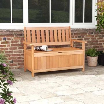Outdoor bench, 2-seater, 129.5 l, 121.92 × 66.04 × 91.44 cm