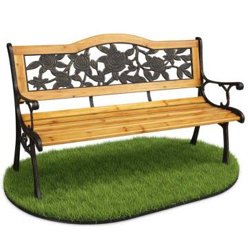 Õuepink ROSA, Pruun, 125 × 76,5 × 52 cm