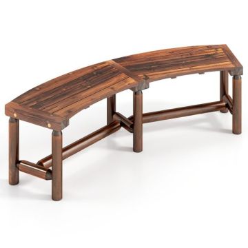 Outdoor bench, 2-3 seats, Brown, 170 × 58 × 45 cm