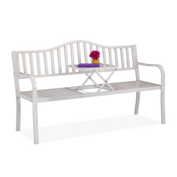 Уличная скамья Relaxdays 10036072_1255, до 3 человек, 150 × 89 × 58,5 см