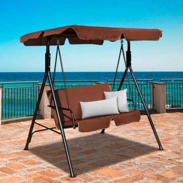 Outdoor swing, 2-seater, 139.7 × 110.49 × 153.67 cm