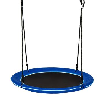Outdoor swing, with LED lighting, Multicolored/blue