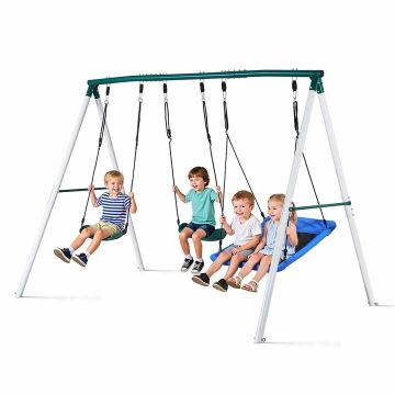 Õuekiikede komplekt VEVOR JX-OGSW-003-2, 3 istet, 312 × 200 × 220 cm