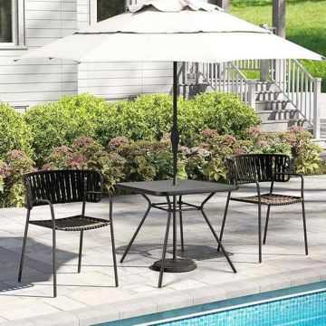 Outdoor dining table, 4-seater, 80 × 80 × 72 cm